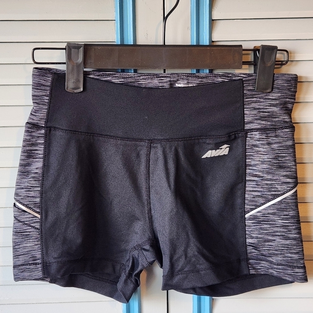 Avia Black and Gray Athletic Shorts